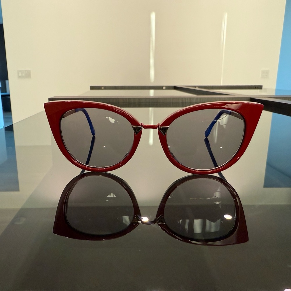 Fendi Red Cat-Eye Sunglasses